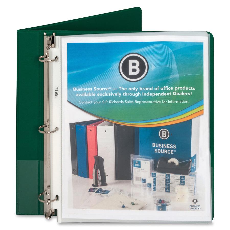 Business Source Top-loading Sheet Protectors, 11" Height x 9" Width - 3.3 mil Thickness - For Letter 8 1/2" x 11" Sheet - Rectangular - Non-glare - Polypropylene - 50 / Box