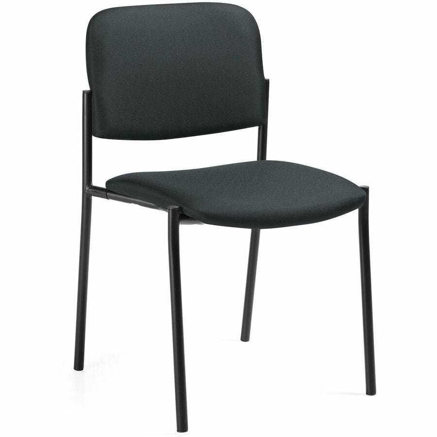 Black chair with a white background