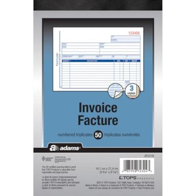 INVOICE BOOK 3PT NCR BILINGUAL