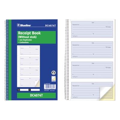 BLUELINE RECEIPT BOOK