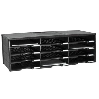 12 COMPARTMENT ORGANIZER BLACK
