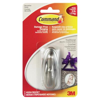 3M COMMAND DEC HOOK NICKL -MED