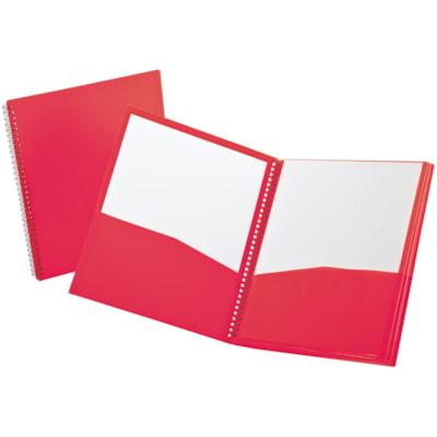 8 POCKET POLY ORGANIZER, RED