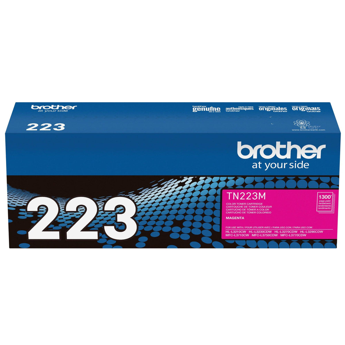 Brother Genuine TN223M Standard Yield Magenta Toner Cartridge
