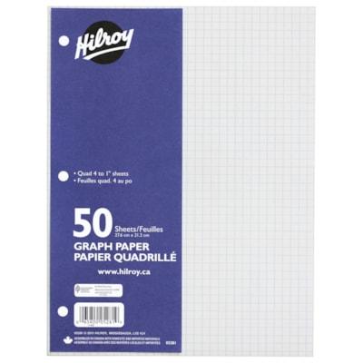 GRAPH PAPER 4 QUAD/IN 3 HOLE