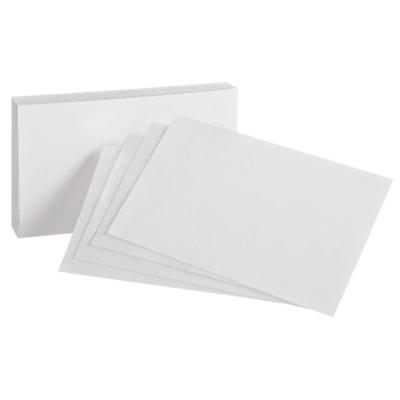 4X6 BLANK INDEX CARDS - WHITE