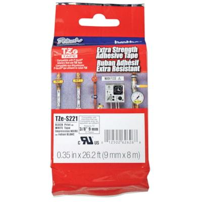 BLK/WHT X STR ADHS TAPE (9MM)