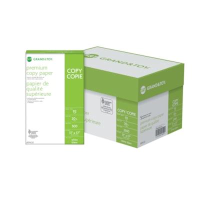 Premium Copy Paper - 92 Brightness - Tabloid - 17" (431.80 mm) x 11" (279.40 mm) - 75 g/m² - (SFI) - Anti-static, Acid-free, Chlorine-free - White - 500 Sheets - 1 Pack