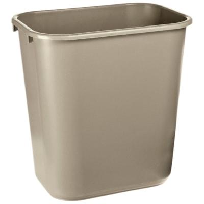 DESKSIDE WASTEBASKET 27L BEIGE