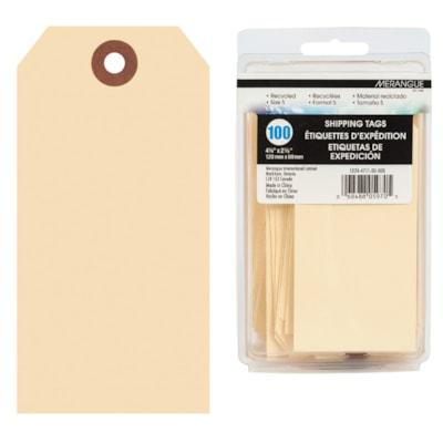100PK SHIPPING TAGS, 4-3/4 X2-