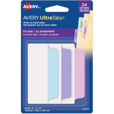 AVERY ULTRATAB 3 X1.5, PASTEL