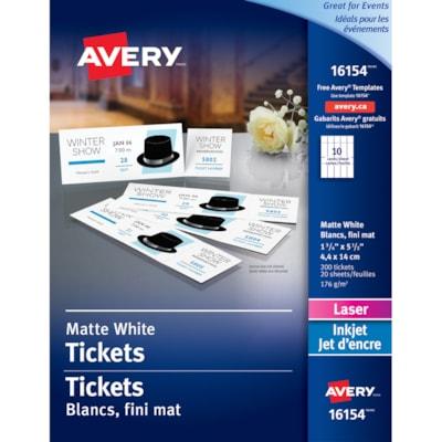 AVERY WHITE TICKETS