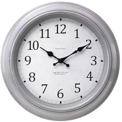ODESSA 16IN WALL CLOCK-GREY