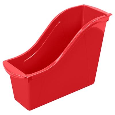 STOREX SMALL BOOK BIN-RED