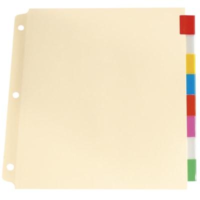 BINDR INDX 8TAB COL.INSERT.LTR