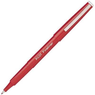 PEN POROUS TIP PILOT RED