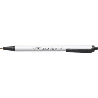 BALLPT PEN BIC CLIC MED. BLK