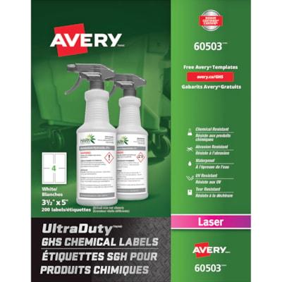AVERY 60503 GHS CHEM LABELS