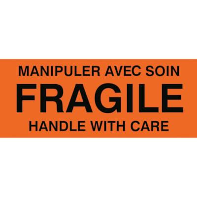 FRAGILE HANDLE WITH CARE LABEL