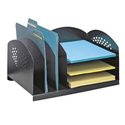 Safco 3 & 3 Combination Rack Steel Desk Organizer*