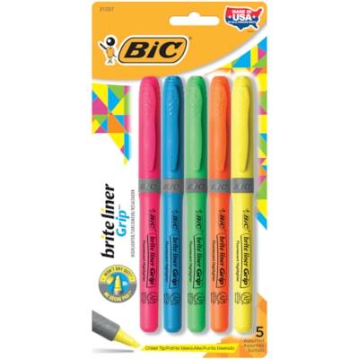 BIC BRITE LINER GRIP ASSORTED
