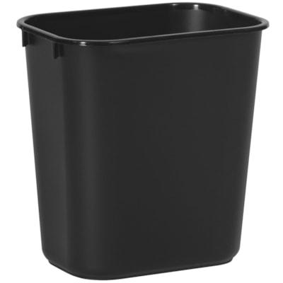 WASTEBASKET BLK SMALL 13 5/8QT