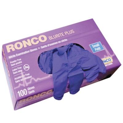 RONCO PURPLE NITRILE GLOVES,SM