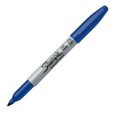 SHARPIE PERM MARKER FINE BLUE