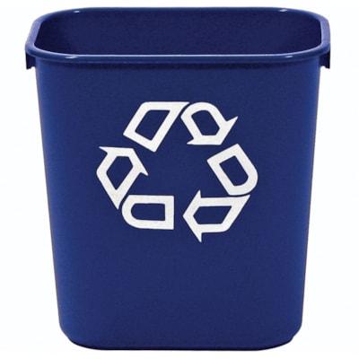 DESKSIDE RECYCL BIN BLUE SMALL