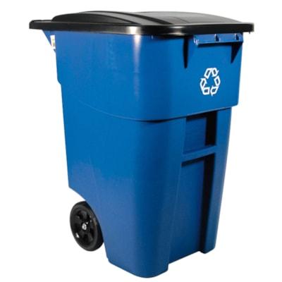 50GAL BLUE RECYCLE ROLL OUT