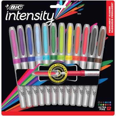 BIC PERM MARKER ASST COL 12PK