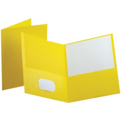 PORTFOLIO 2 POCKET YEL LTR
