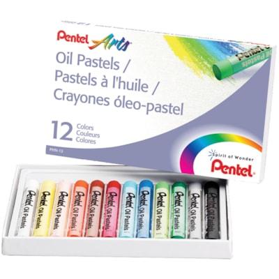 PENTEL OIL PASTELS 12/PK
