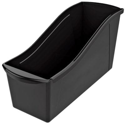 STOREX LARGE BOOK BIN-BLACK