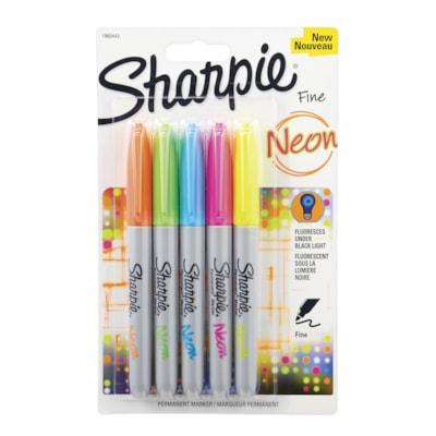 SHARPIE FINE NEON 5CT ASSORTED