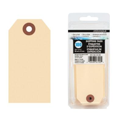 100PK SHIPPING TAGS, 3-3/4 X1-