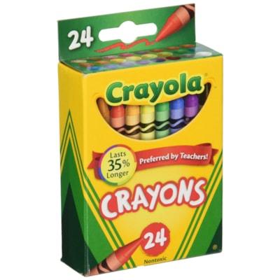 WAX CRAYONS CRAYOLA 24/PK