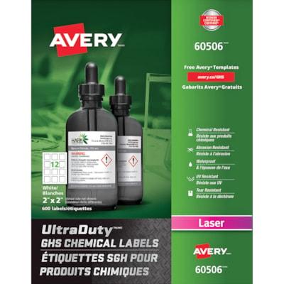 AVERY 60506 GHS CHEM LABELS