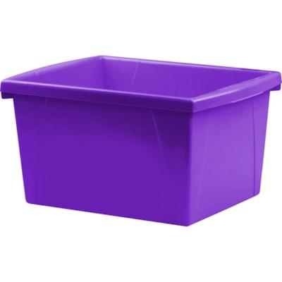 STOREX CLSSRM STORBIN PURP 15L