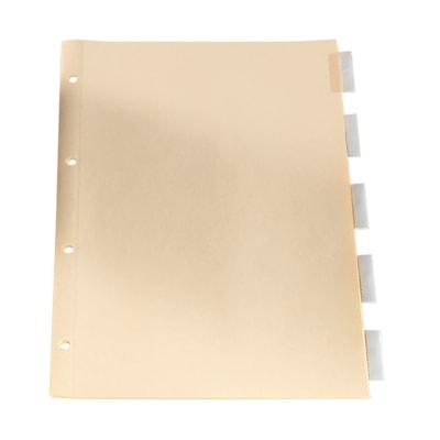 OXFORD INSTERTABLE 5TAB DIVIDR