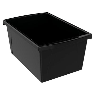 STOREX MEDIUM STORAGE BIN-BLAC