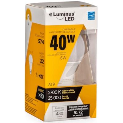 LED BULB OMNI 6W A19 2700K
