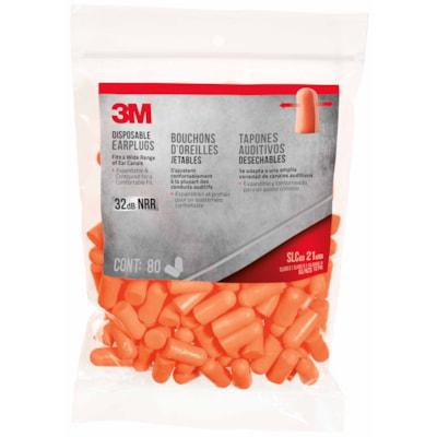 3M DISPOSABLE EARPLUGS 80 PAIR