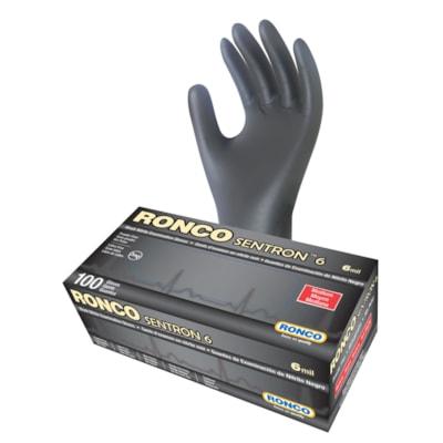 SENTRON 6 NITRILE GLOVE BLK M