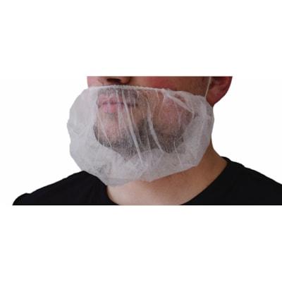BEARD NET, WHITE POLY, 100PK