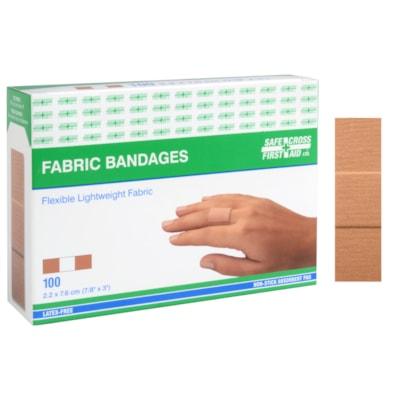 FABRIC BANDAGES, 2.2 X 7.6 CM
