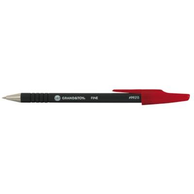 BALLPT PEN FINE GRIP STICK RED