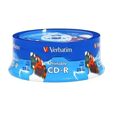 VERBATIM PRINTABLE CD-R 25 PK