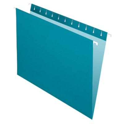 HANGING FOLDERS TEAL LETTER