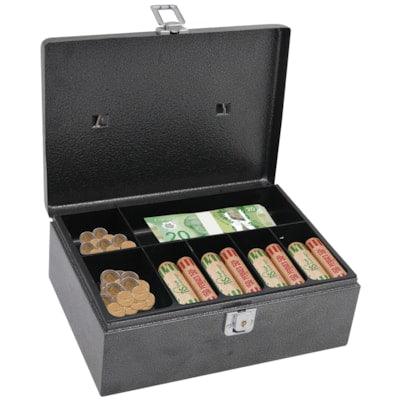 RS CASH BOX W/LATCH LOCK